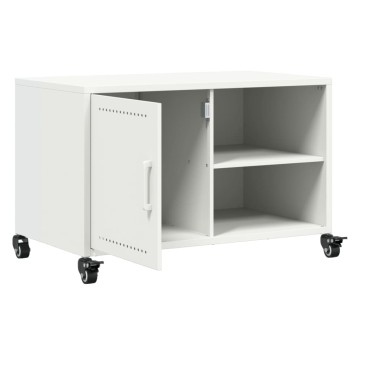 vidaXL Έπιπλο Τηλεόρασης Λευκό 68x39x43,5cm Χάλυβας