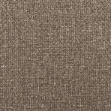 vidaXL Σκελετός Κρεβατιού Χωρίς Στρώμα Taupe 120x200cm Υφασμάτινο 1 τεμ. - Μονό