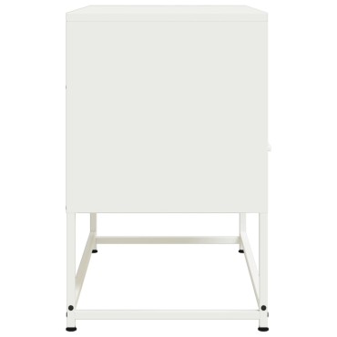vidaXL Έπιπλο Τηλεόρασης Λευκό 68x39x60,5cm από Χάλυβα