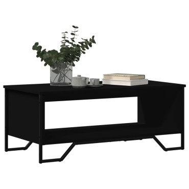 vidaXL Τραπεζάκι Σαλονιού Μαύρο 100x51x40cm Επεξεργασμένο Ξύλο 1 τεμ.