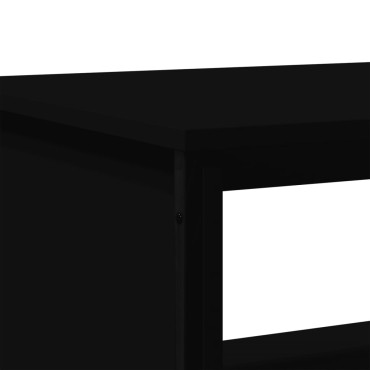 vidaXL Τραπεζάκι Σαλονιού Μαύρο 100x51x40cm Επεξεργασμένο Ξύλο 1 τεμ.