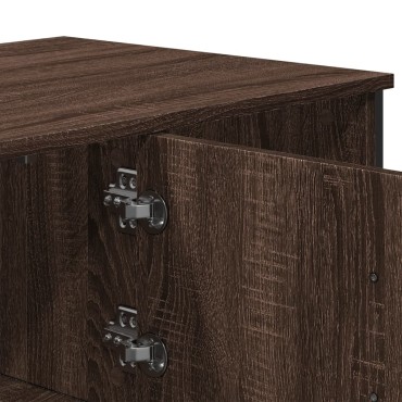 vidaXL Τραπεζάκι Σαλονιού Καφέ Δρυς 100x51x40cm Επεξεργασμ. Ξύλο 1 τεμ.