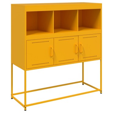 vidaXL Ντουλάπι Μουσταρδί 100,5x39x107cm από Ατσάλι 1 τεμ.