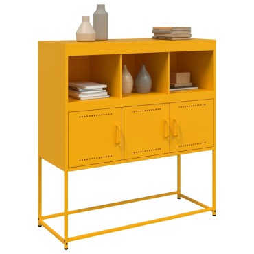 vidaXL Ντουλάπι Μουσταρδί 100,5x39x107cm από Ατσάλι 1 τεμ.