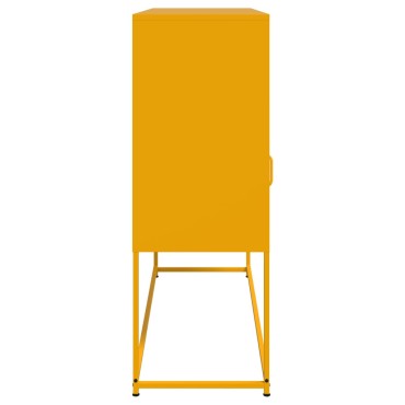 vidaXL Ντουλάπι Μουσταρδί 100,5x39x107cm από Ατσάλι 1 τεμ.
