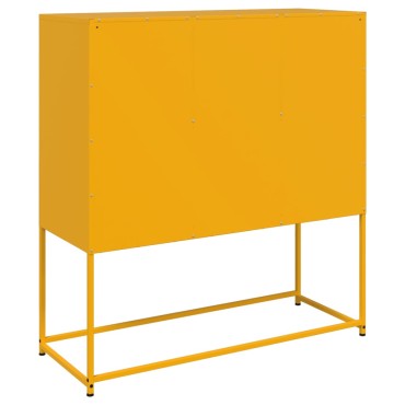 vidaXL Ντουλάπι Μουσταρδί 100,5x39x107cm από Ατσάλι 1 τεμ.