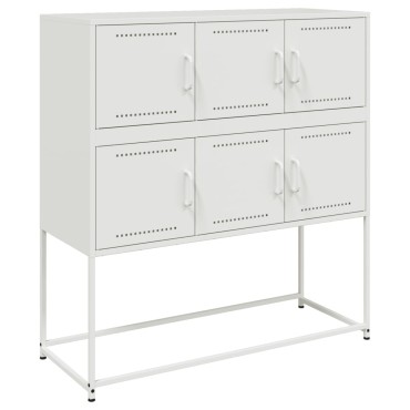 vidaXL Ντουλάπι Λευκό 100,5x39x107cm Ατσάλινο 1 τεμ.