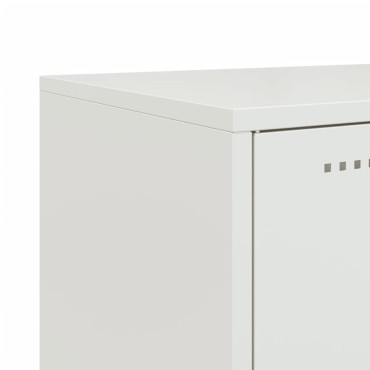 vidaXL Ντουλάπι Λευκό 100,5x39x107cm Ατσάλινο 1 τεμ.