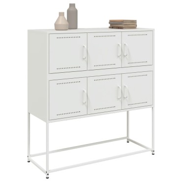 vidaXL Ντουλάπι Λευκό 100,5x39x107cm Ατσάλινο 1 τεμ.