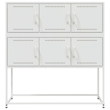 vidaXL Ντουλάπι Λευκό 100,5x39x107cm Ατσάλινο 1 τεμ.