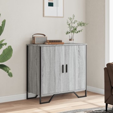 vidaXL Μπουφές Γκρι Sonoma 78x35,5x74,5cm από Επεξεργασμένο Ξύλο 1 τεμ.