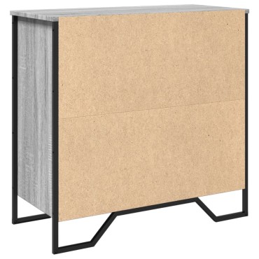 vidaXL Μπουφές Γκρι Sonoma 78x35,5x74,5cm από Επεξεργασμένο Ξύλο 1 τεμ.