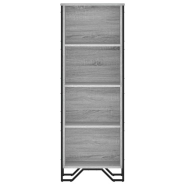 vidaXL Βιβλιοθήκη Γκρι Sonoma 50x31x137,5cm από Επεξεργ. Ξύλο 1 τεμ.