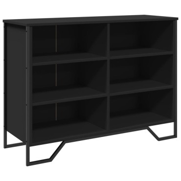 vidaXL Συρταριέρα Μαύρη 101x35,5x74,5cm από Επεξεργασμένο Ξύλο 1 τεμ.