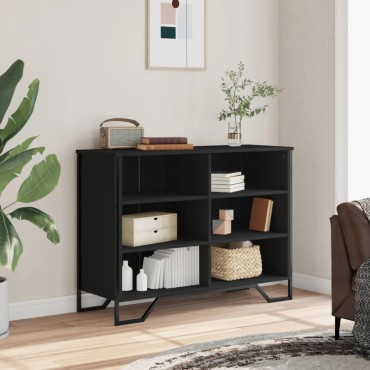 vidaXL Συρταριέρα Μαύρη 101x35,5x74,5cm από Επεξεργασμένο Ξύλο 1 τεμ.