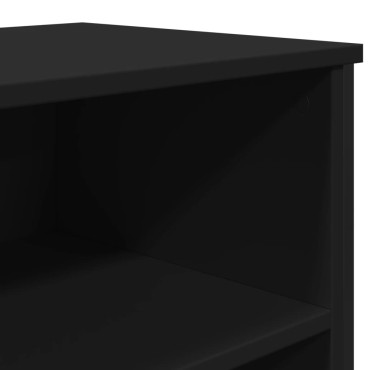 vidaXL Συρταριέρα Μαύρη 101x35,5x74,5cm από Επεξεργασμένο Ξύλο 1 τεμ.