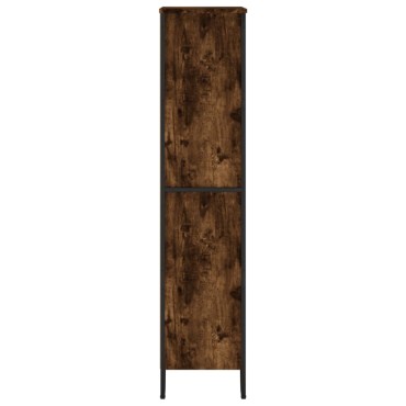vidaXL Βιβλιοθήκη Καπνιστή Δρυς 80x31x137,5cm από Επεξεργασμένο Ξύλο 1 τεμ.