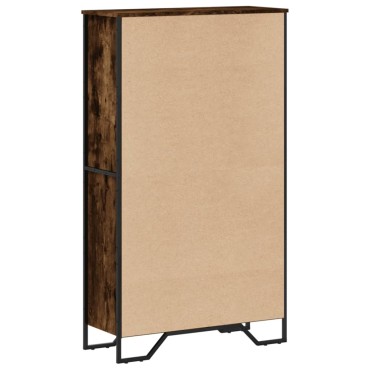 vidaXL Βιβλιοθήκη Καπνιστή Δρυς 80x31x137,5cm από Επεξεργασμένο Ξύλο 1 τεμ.