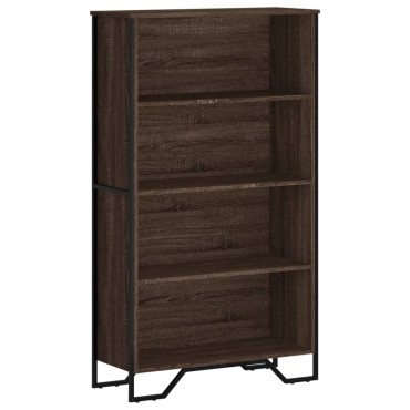 vidaXL Βιβλιοθήκη Καφέ Δρυς 80x31x137,5cm από Επεξεργασμένο Ξύλο 1 τεμ.