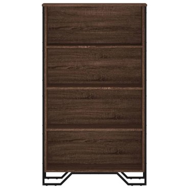 vidaXL Βιβλιοθήκη Καφέ Δρυς 80x31x137,5cm από Επεξεργασμένο Ξύλο 1 τεμ.