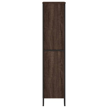 vidaXL Βιβλιοθήκη Καφέ Δρυς 80x31x137,5cm από Επεξεργασμένο Ξύλο 1 τεμ.
