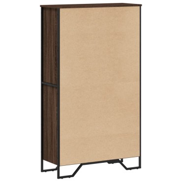 vidaXL Βιβλιοθήκη Καφέ Δρυς 80x31x137,5cm από Επεξεργασμένο Ξύλο 1 τεμ.