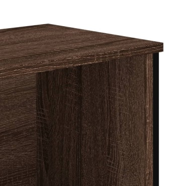 vidaXL Βιβλιοθήκη Καφέ Δρυς 80x31x137,5cm από Επεξεργασμένο Ξύλο 1 τεμ.