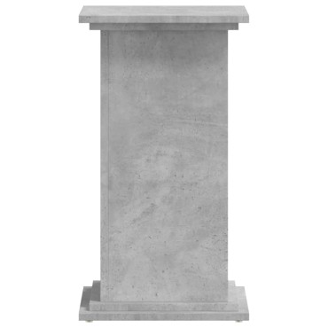 vidaXL Βάσεις Φυτών Γκρι Σκυρ. 33x33x60 εκ. Επεξεργασμένο Ξύλο