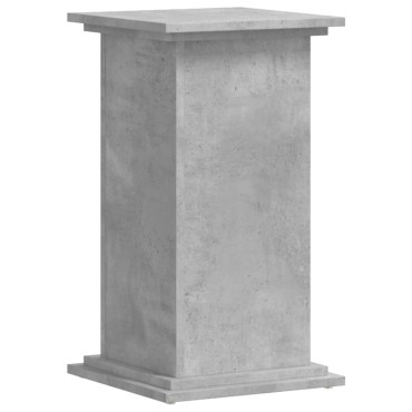 vidaXL Βάσεις Φυτών Γκρι Σκυρ. 33x33x60 εκ. Επεξεργασμένο Ξύλο