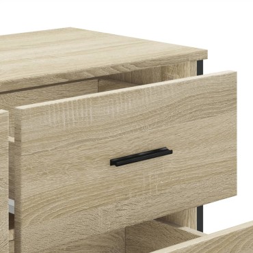 vidaXL Συρταριέρα Sonoma Δρυς 91x35,5x74,5cm από Επεξεργ. Ξύλο 1 τεμ.