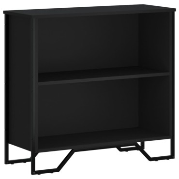 vidaXL Βιβλιοθήκη Μαύρη 80x31x74,5cm από Επεξεργασμένο Ξύλο 1 τεμ.