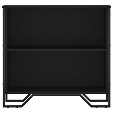 vidaXL Βιβλιοθήκη Μαύρη 80x31x74,5cm από Επεξεργασμένο Ξύλο 1 τεμ.