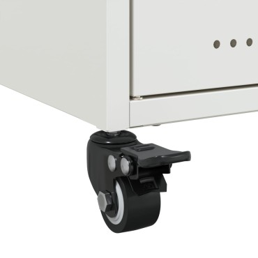 vidaXL Έπιπλο Τηλεόρασης Λευκό 68x39x43,5cm Χάλυβας