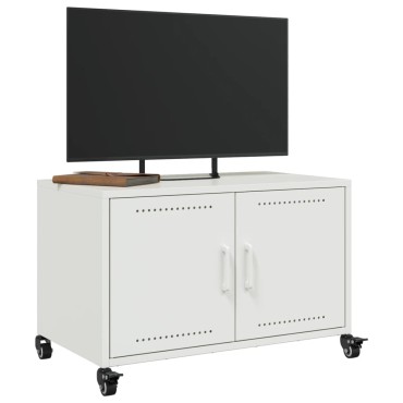 vidaXL Έπιπλο Τηλεόρασης Λευκό 68x39x43,5cm Χάλυβας