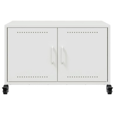 vidaXL Έπιπλο Τηλεόρασης Λευκό 68x39x43,5cm Χάλυβας