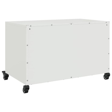 vidaXL Έπιπλο Τηλεόρασης Λευκό 68x39x43,5cm Χάλυβας