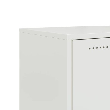 vidaXL Έπιπλο Τηλεόρασης Λευκό 68x39x43,5cm Χάλυβας
