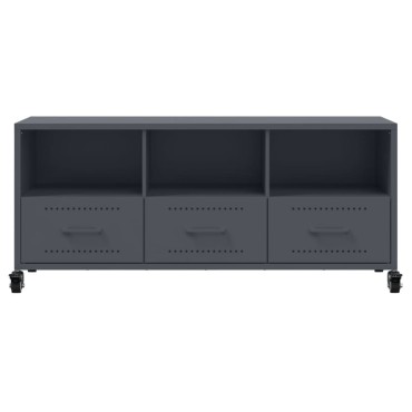 vidaXL Έπιπλο Τηλεόρασης Ανθρακί 100,5x39x43,5cm Ατσάλι