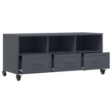 vidaXL Έπιπλο Τηλεόρασης Ανθρακί 100,5x39x43,5cm Ατσάλι