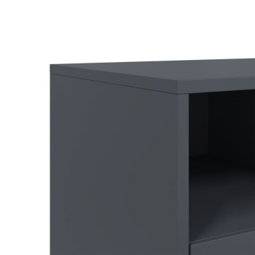 vidaXL Έπιπλο Τηλεόρασης Ανθρακί 100,5x39x43,5cm Ατσάλι