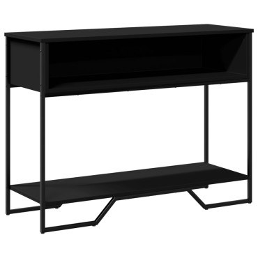 vidaXL Τραπέζι Κονσόλα Μαύρο 100x35x74,5cm από Επεξεργ. Ξύλο 1 τεμ.