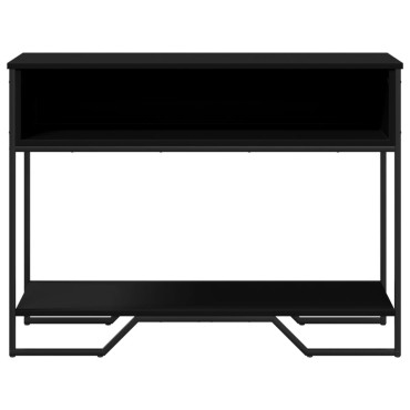 vidaXL Τραπέζι Κονσόλα Μαύρο 100x35x74,5cm από Επεξεργ. Ξύλο 1 τεμ.