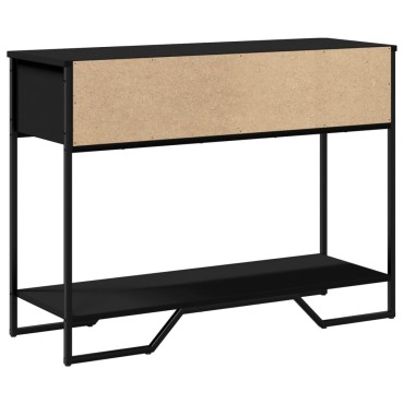 vidaXL Τραπέζι Κονσόλα Μαύρο 100x35x74,5cm από Επεξεργ. Ξύλο 1 τεμ.