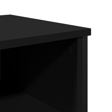 vidaXL Τραπέζι Κονσόλα Μαύρο 100x35x74,5cm από Επεξεργ. Ξύλο 1 τεμ.