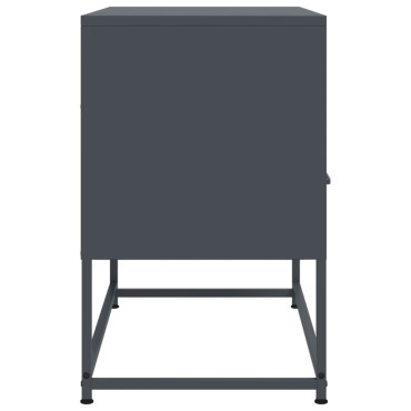 vidaXL Έπιπλο Τηλεόρασης Ανθρακί 68x39x60,5cm από Χάλυβα