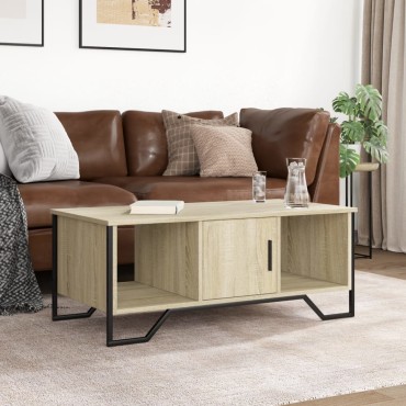 vidaXL Τραπεζάκι Σαλονιού Sonoma Δρυς 100x51x40cm Επεξεργασμένο Ξύλο 1 τεμ.