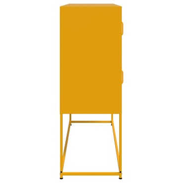 vidaXL Ντουλάπι Μουσταρδί 100,5x39x107cm από Ατσάλι 1 τεμ.