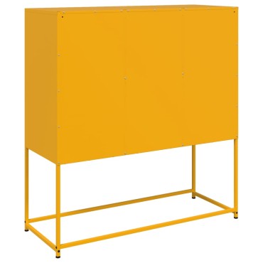 vidaXL Ντουλάπι Μουσταρδί 100,5x39x107cm από Ατσάλι 1 τεμ.