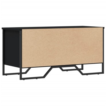 vidaXL Παπουτσοθήκη Μαύρο 90x38x45,5cm από Επεξεργασμένο Ξύλο