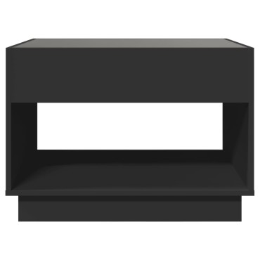 vidaXL Τραπεζάκι Σαλονιού Infinity LED Μαύρο 70x50x50cm 1 τεμ.